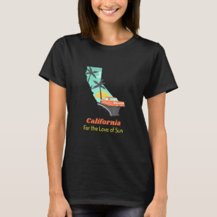 T-shirt Californie Pour l'Amour du Soleil Graphique Cool