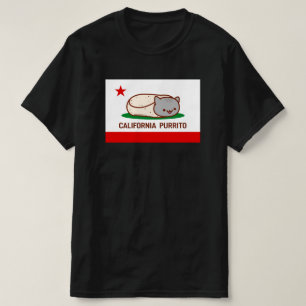 T-shirt CALIFORNIE PURRITO - Funny Cat Burrito