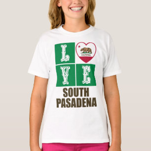 T-shirt Californie République Drapeau Amour Sud Pasadena