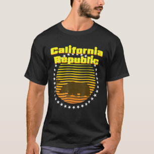 T-shirt Californie Retro California Republic Bea