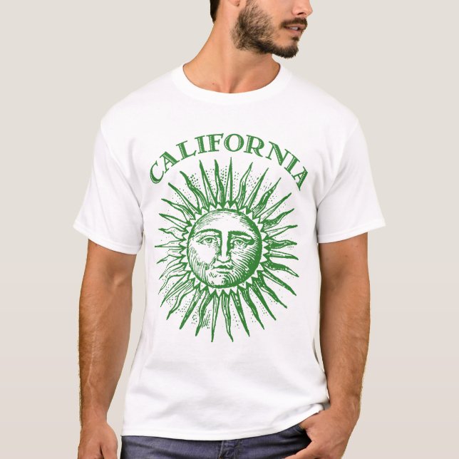 T-shirt Californie verte (Devant)