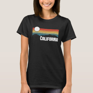 T-shirt Californie Vintage Sunset 80s Retro Summer State U