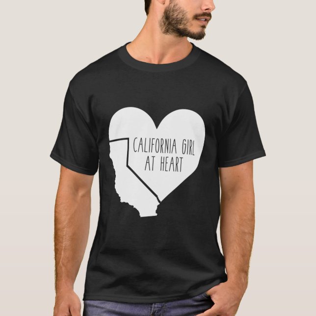 T-shirt Californienne au cœur (Devant)