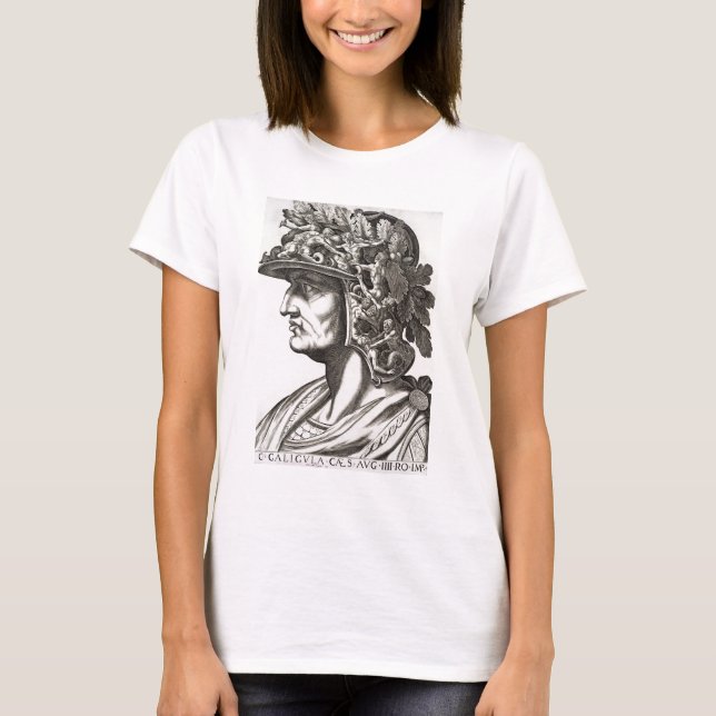 T-shirt Caligula Caesar (12-41 ap. J.-C.), 1596 (gravure) (Devant)