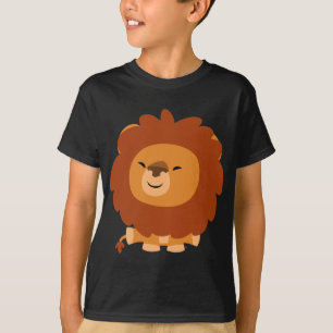 T-shirt câlin mignon d'enfants de lion de bande