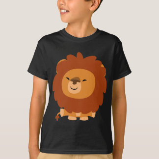 T-shirt câlin mignon d'enfants de lion de bande