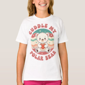 T-shirt Câlinez Mon Ours Polaire Rétro