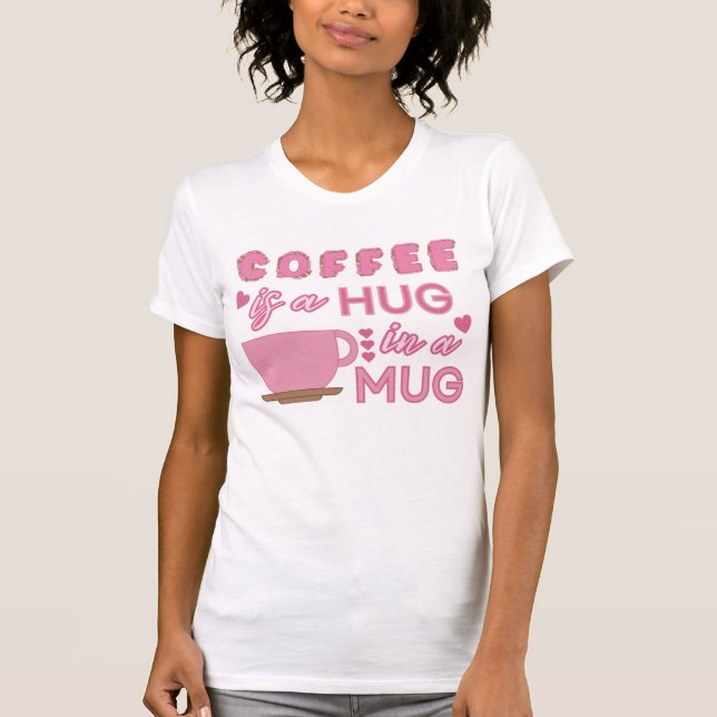 T-shirt Câlins Dans Une Tasse (Devant)