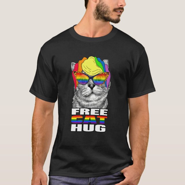 T-shirt Câlins de chat gratuits (Devant)