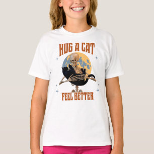 T-shirt Câlins de chat pour se sentir mieux Introverti Hum