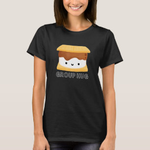 T-shirt Câlins de groupe Smores Guimauves Feu de camp Camp