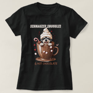 T-shirt Câlins de Schnauzer & Chocolat Chaud