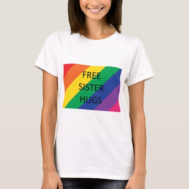 T-Shirt Câlins de Sœur Gratuits (Devant)