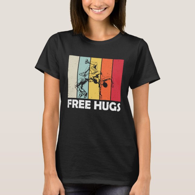 T-shirt Câlins gratuits de catcheur professionnel  Catch (Devant)