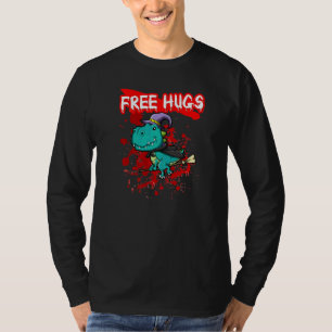 T-shirt Câlins Gratuits Halloween Sarcasme Tenue Effrayant