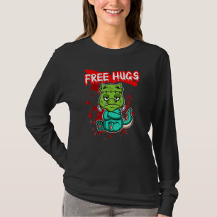 T-shirt Câlins Gratuits Halloween Sarcasme Tenue Effrayant