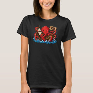 T-shirt Calins gratuits Kraken ! Gentil monstre marin DnD