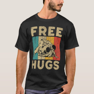 T-shirt Câlins Gratuits Vintage BJJ Jiu Jitsu Brésilien
