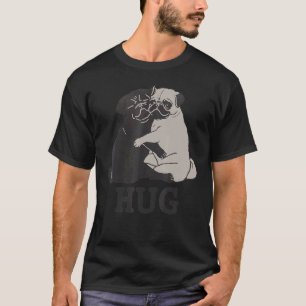 T-shirt Câlins pour le chien Pug Anatomie Drôle d'animal