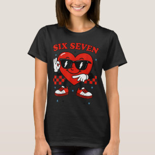 T-shirt Câlins Six Seven Cœur 6 7 Mème Garçon Fille Drôle