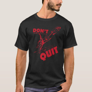 T-shirt Calisthénics Femmes Fitness Ne Quitter