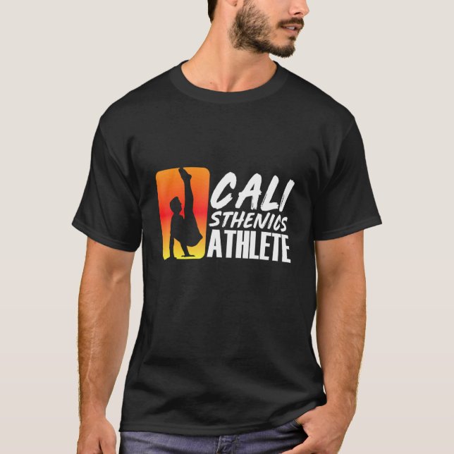 T-shirt Calisthénique Athlète Fitness Workout Muscle Up (Devant)
