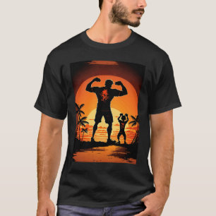 T-shirt Calisthénisme Exercice Enthousiaste Père Et Fils D