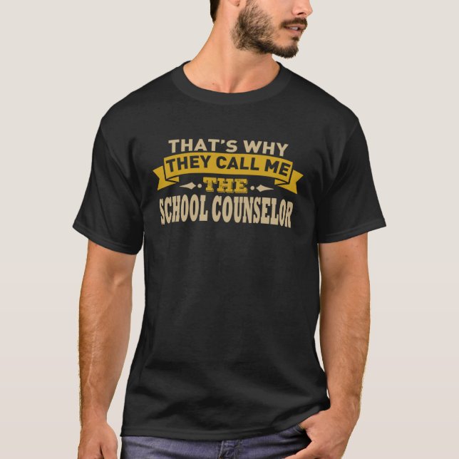 T-shirt Call Me The School Counselor School Counselor (Devant)