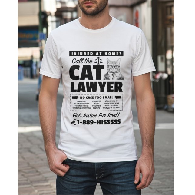 T-shirt Call the Cat Lawyer – Funny Cat Attorney Parody (Créateur téléchargé)