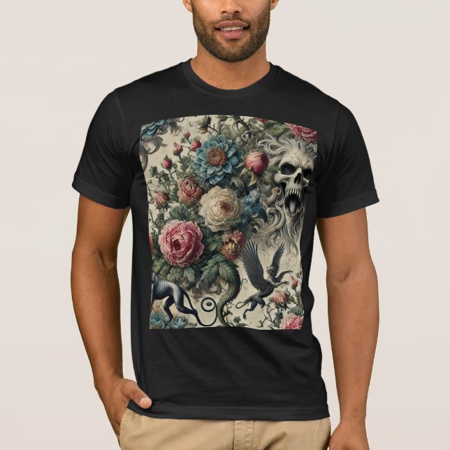 T-shirt Call to the Night Gallery – Gothic Wearable Art (Devant)