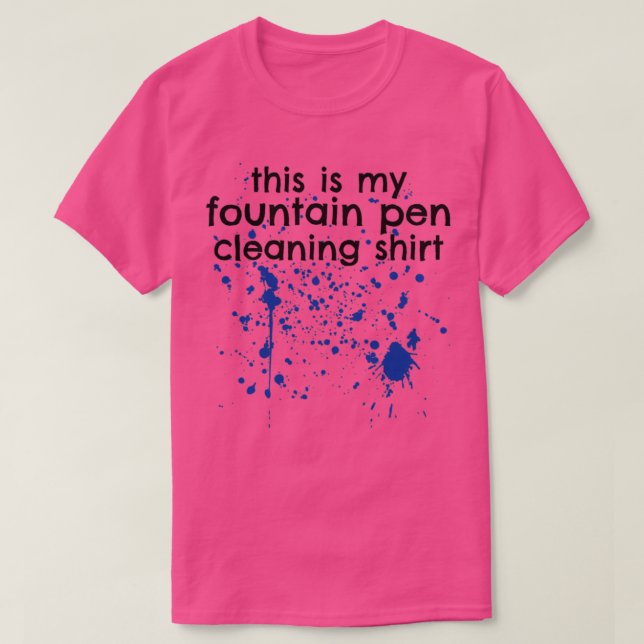T-shirt Calligraphe du collecteur de stylo-fontaine (Design devant)