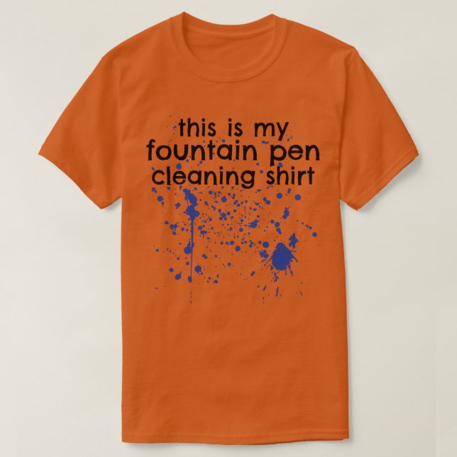 T-shirt Calligraphe du collecteur de stylo-fontaine (Design devant)