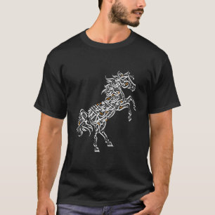 T-shirt Calligraphie arabe Cheval arabe Poème d'Al-Mutanab
