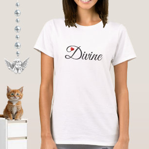 T-Shirt calligraphie cœur divin