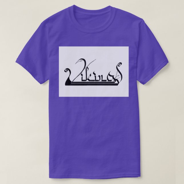 T-shirt Calligraphie de Vikings (Design devant)