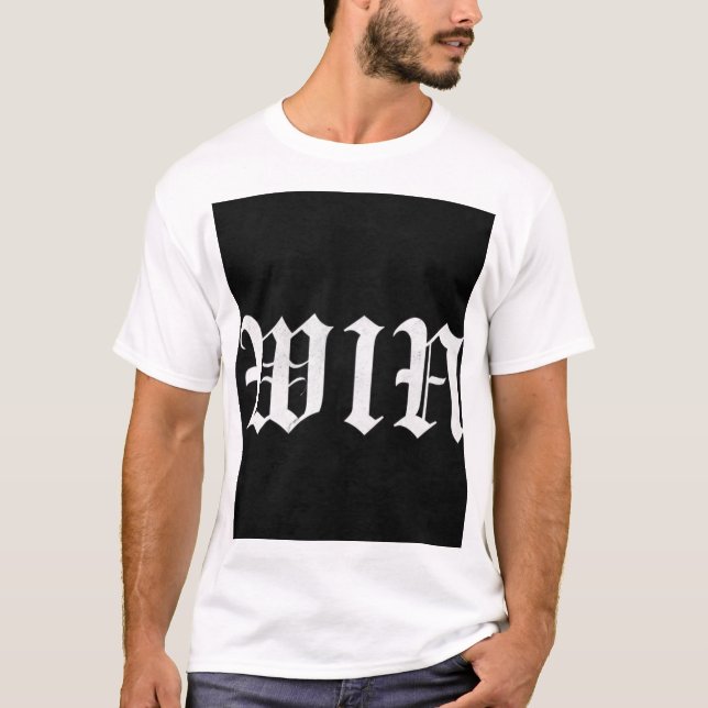 T-Shirt Calligraphie Gothique WIN | Mo Ästhetisme  (Devant)