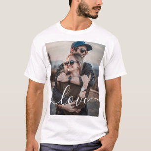 T-shirt Calligraphie manuscrite de l'Amour Moderne