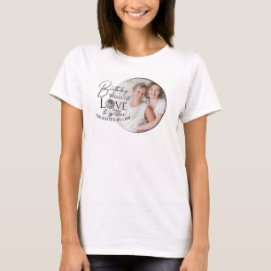 T-shirt Calligraphie minimale Photo Anniversaire Belle-fil