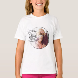T-shirt Calligraphie minimale Photo Anniversaire Petite-fi