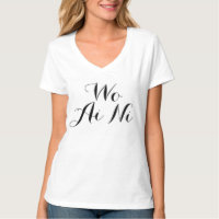 Calligraphie noire Wo Ai Ni Chemise chinoise