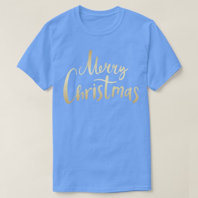 T-shirt Calligraphie or Noël présent (Design devant)