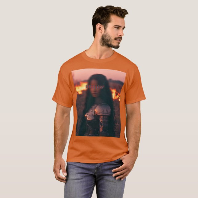 T-shirt Calm African warrior in chaos (Devant entier)