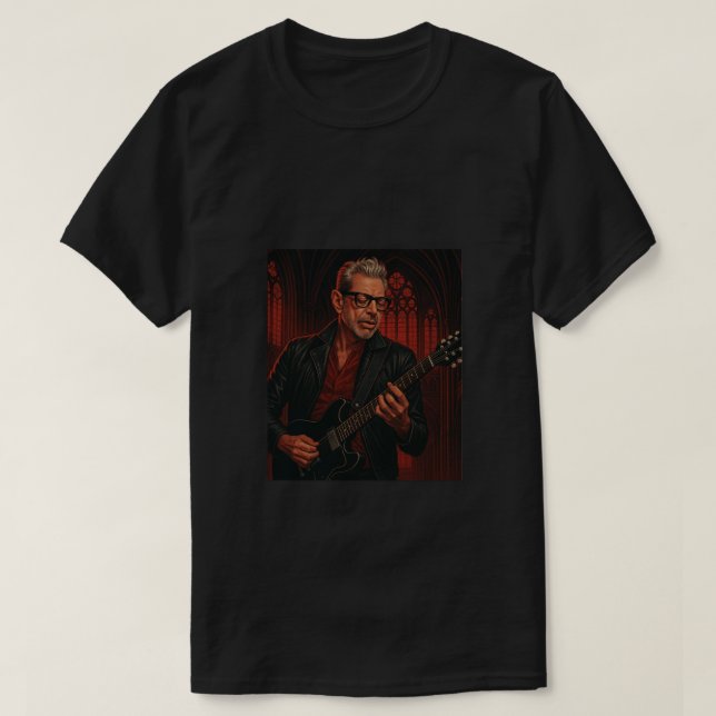 T-shirt Calm Chaos and Jeff Goldblum by Kaja Hansen (Design devant)