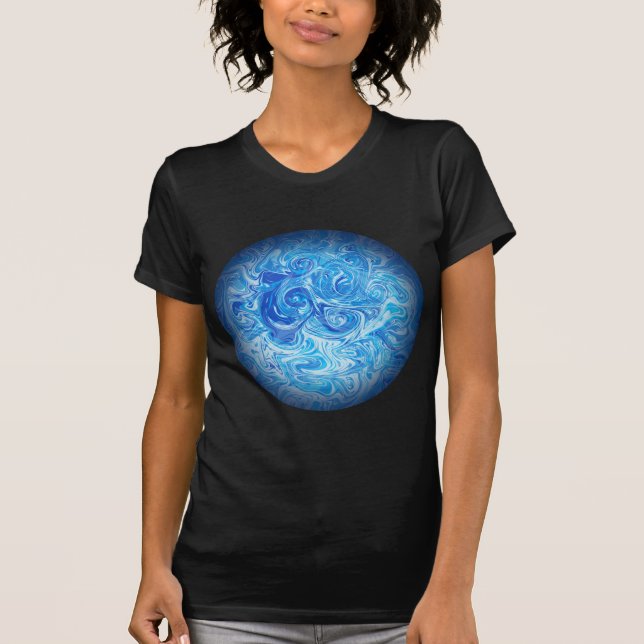 T-Shirt Calm Tide Fluid Art (Devant)