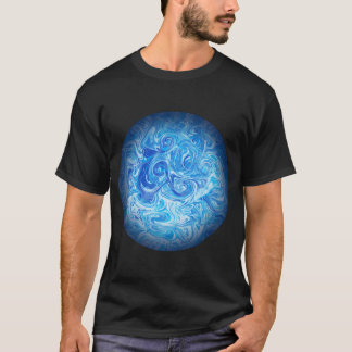 T-Shirt Calm Tide Sphere Abstract Texture Planet
