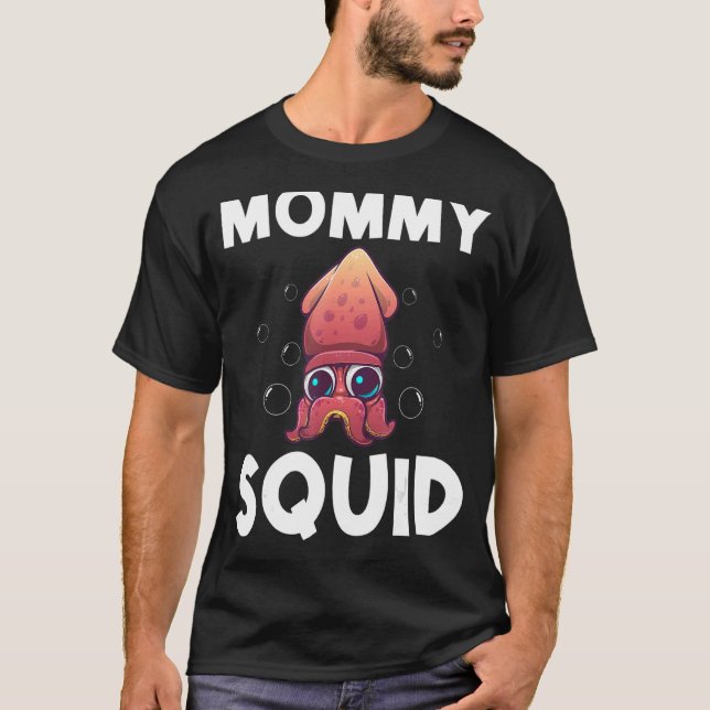 T-shirt Calmar cool Pour Femmes Maman Peuple Biologie Mer  (Devant)