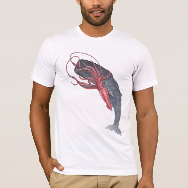 T-shirt Calmar et baleine (Devant)