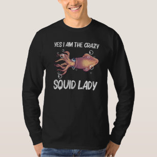 T-shirt Calmar Pour Hommes Femmes Calmar Géant Pieuvre Ten
