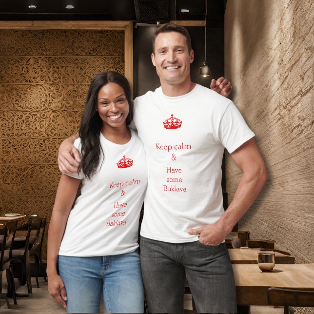 T-shirt calme-Baklava (Créateur téléchargé)