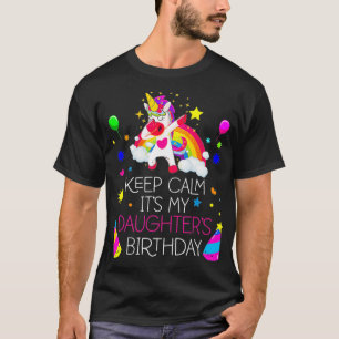 T-shirt Calme C'est mon anniversaire Fille mignonne